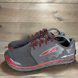 altra superior 4.0 mens size 8 shoes gray red trail running hiking sneakers